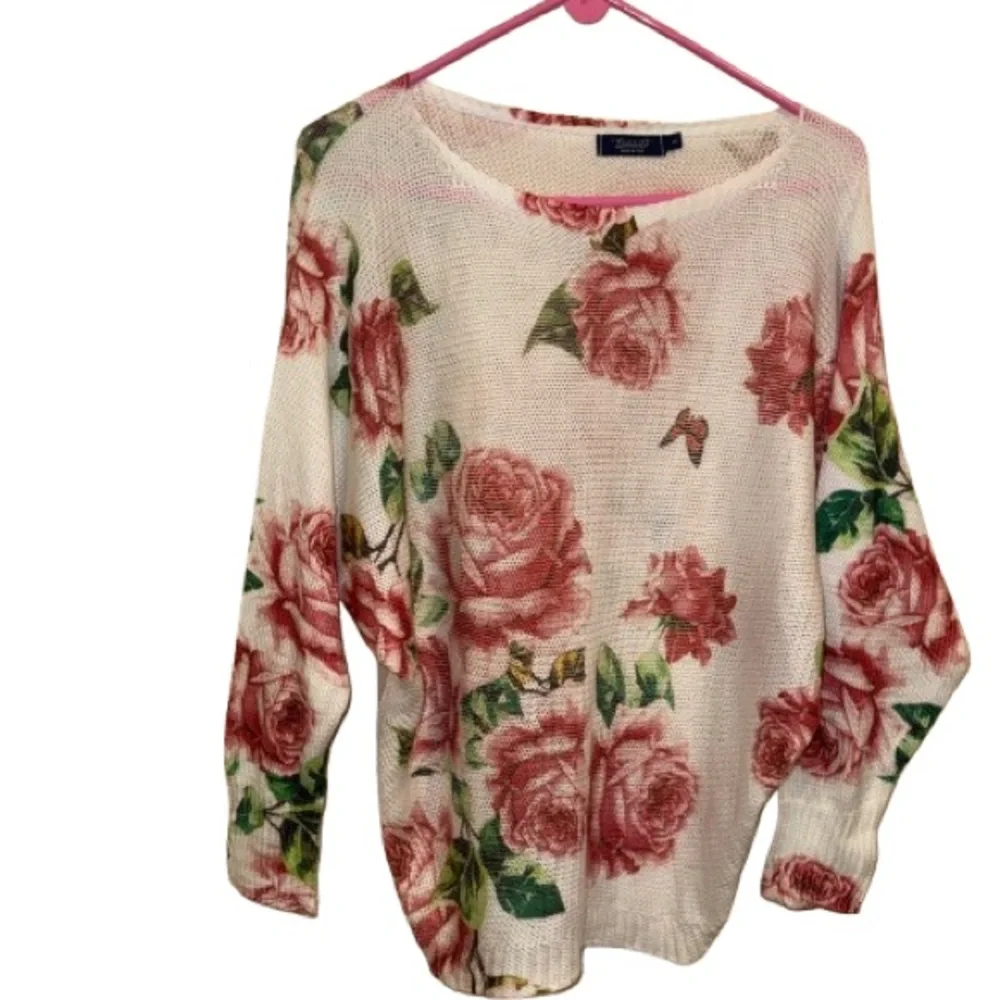 Floral Sheer Knit Sweater - Picture 2 of 6